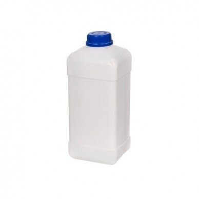 Butelis 1L keturkampis baltas