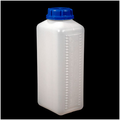Butelis 1L keturkampis baltas 1