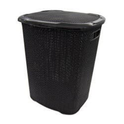 Dėžė skalbiniams 52l  51cm  juoda