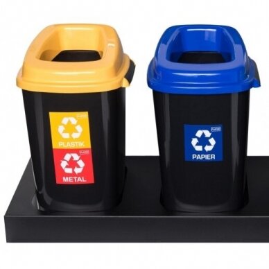 Dėžė šiukšlėms 2x45l sortbin s/stovu metal. Dėžė šiukšlėms 2x45l sortbin s/stovu metal.