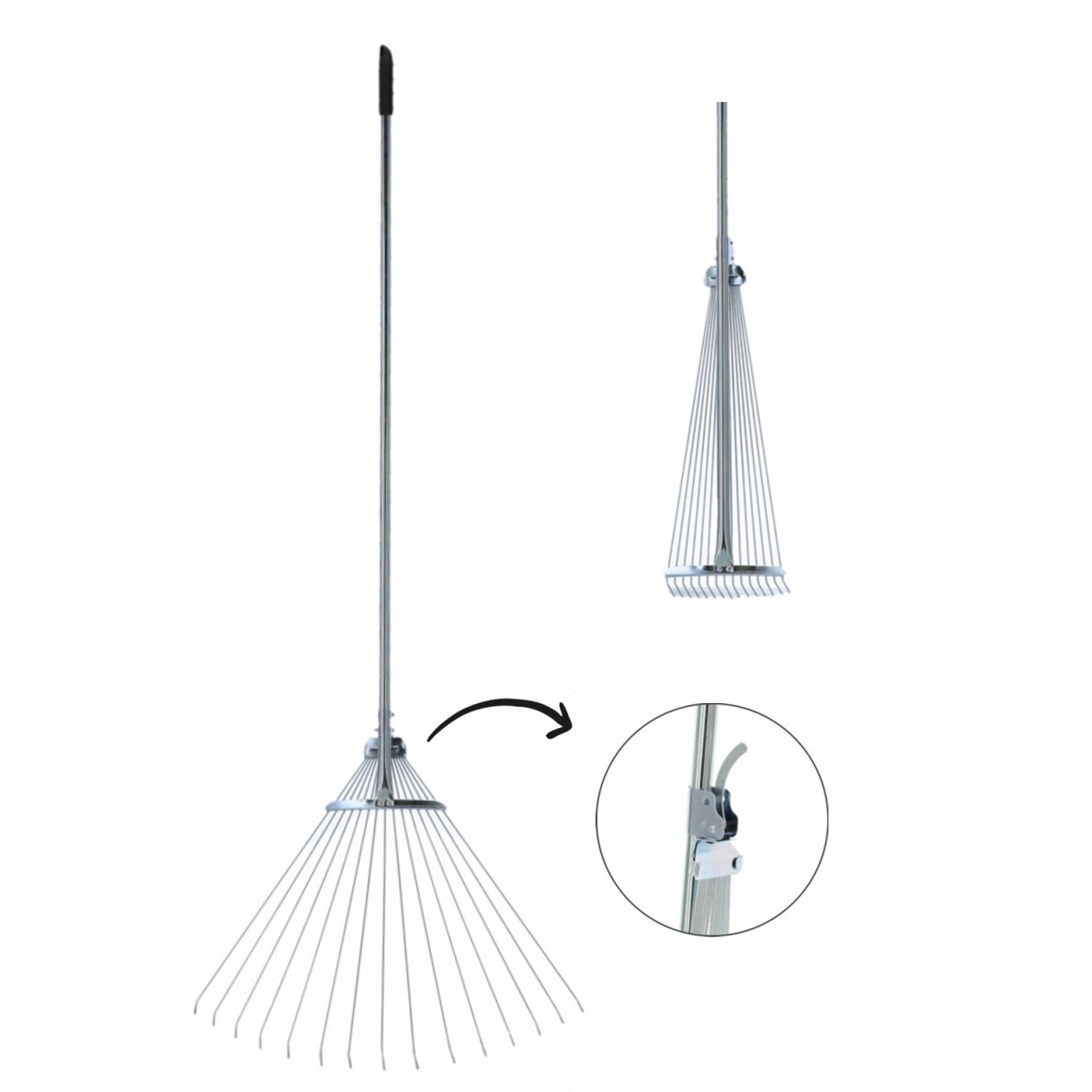 Grėblys met.20-46cm,15d. s/k 1.4m. 1 Grėblys met.20-46cm,15d. s/k 1.4m. 1