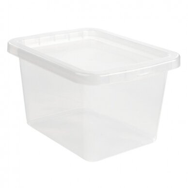 Konteineris 15l s/d 28.5x38x21.7cm skaidrus Basic box (5) Konteineris 15l s/d 28.5x38x21.7cm skaidrus Basic box (5)