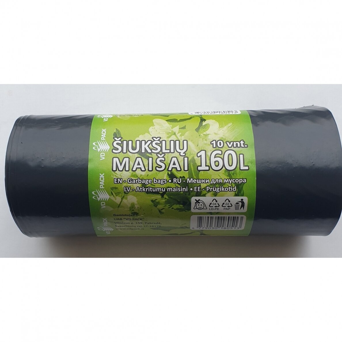 Maišai šiukšlėms 160l (10)(12)