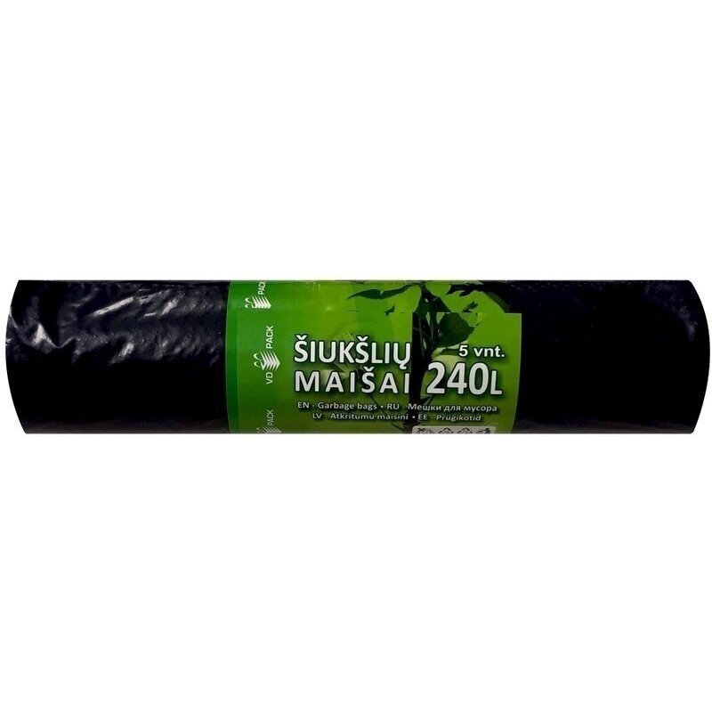 Maišai šiukšlėms 240l (5)(20)