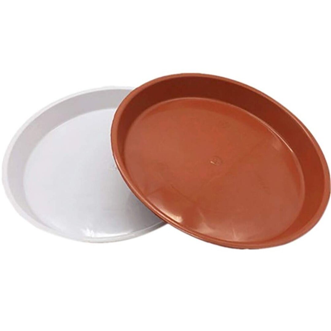 Padėklas vazonui 12 cm afro/baltas 1