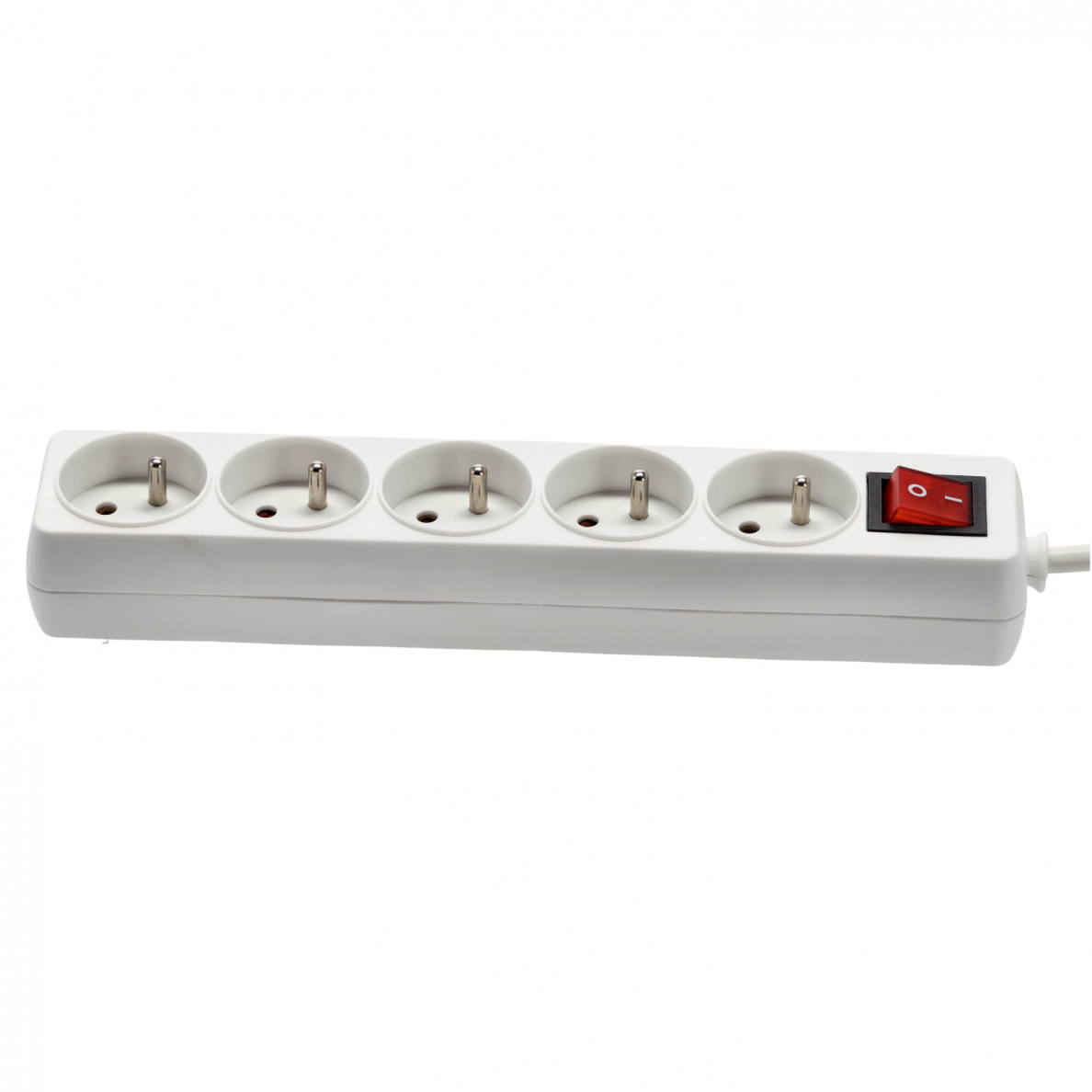 Prailgintojas su jungikliu 250V 5j. 1,5 m, balta 2 Prailgintojas su jungikliu 250V 5j. 1,5 m, balta 2