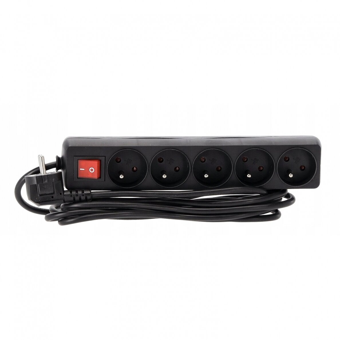 Prailgintojas su jungikliu 250V 5j. 3 m juoda 6 Prailgintojas su jungikliu 250V 5j. 3 m juoda 6