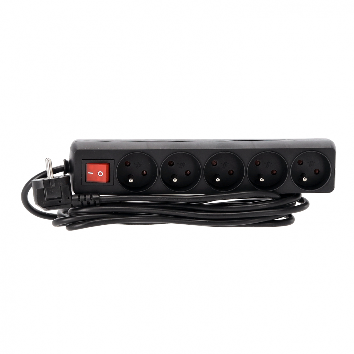 Prailgintojas su jungikliu 250V 5j. 3 m juoda 2 Prailgintojas su jungikliu 250V 5j. 3 m juoda 2