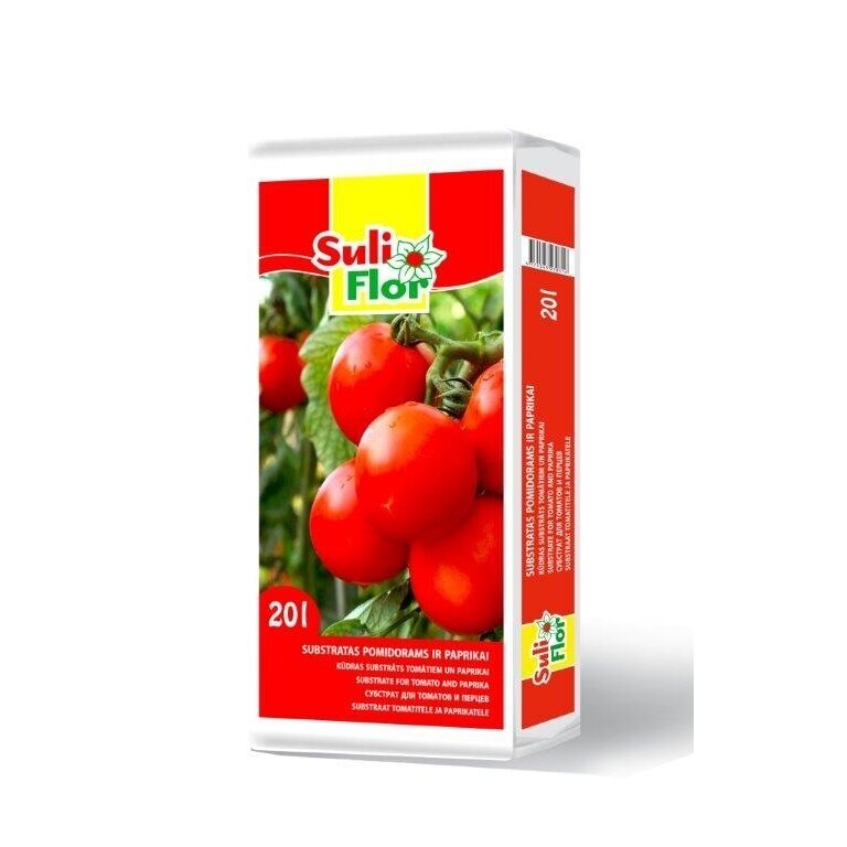 Substratas pomidorams  ir paprikai Suliflor 20L 0-20mm (120)