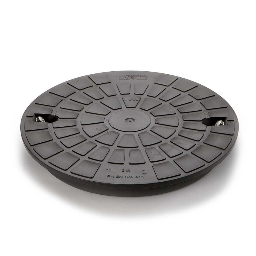 Šulinio dangtis PP DN315 1,5t  juodas