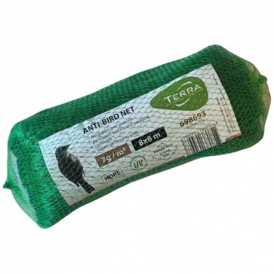 Tinklas apsaug. nuo paukščių 2 x 10 m. 7g. Tinklas apsaug. nuo paukščių 2 x 10 m. 7g.
