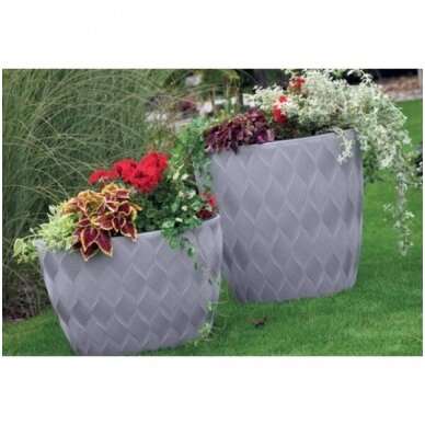 Vazonas flow ellipse 60cm su įdėklu ovalus 5